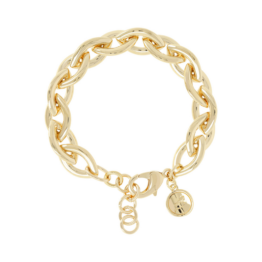 Golden Marquise Chain Maxi Link Bracelet