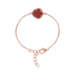 Bracelet with Four Leaf Clover Pendant in Natural Stone