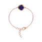 Bracelet with Four Leaf Clover Pendant in Natural Stone