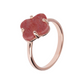 Cocktail Ring with Natural Stone Flower