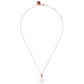 Cube Chain Necklace with Small Disc Pendant in Natural Stone