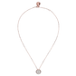 Cubetti Chain Necklace with Round Pavé Pendant