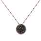 Cubetti Chain Necklace with Round Pavé Pendant