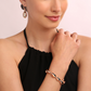 Bracelet with Aleternate Rosé Golden Nuggets