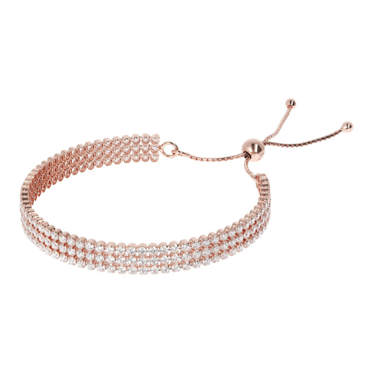 Adjustable Bracelet with Cubic Zirconia