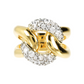Golden Ring with Cubic Zirconia Element