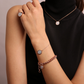 Curb Chain Bracelet with Pavé Pendant in Cubic Zirconia
