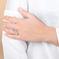Chevalier Ring with Oval Pavé in Cubic Zirconia