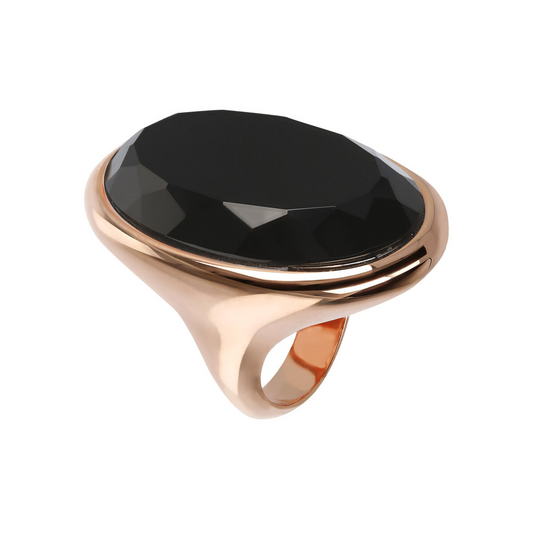Chevalier Ring with Oval Natural Stone