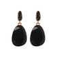 Drop Dangle Earrings with Natural Stone and Cubic Zirconia