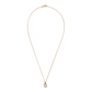 Golden Necklace with Light Point Pendant in Cubic Zirconia