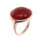 Cocktail Ring with Round Faceted Natural Stone