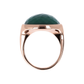 Cocktail Ring with Round Faceted Natural Stone