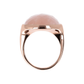 Cocktail Ring with Round Faceted Natural Stone