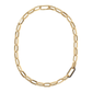 Golden Necklace Thick Forzatina Chain and Pavé Detail
