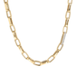 Golden Necklace Thick Forzatina Chain and Pavé Detail