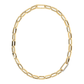 Golden Necklace Thick Forzatina Chain and Pavé Detail