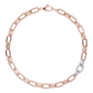 Crewneck Necklace with Thick Forzatina Chain and Pavé Element in Cubic Zirconia