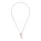 Forzatina Chain Necklace with Pavé Letter Pendant