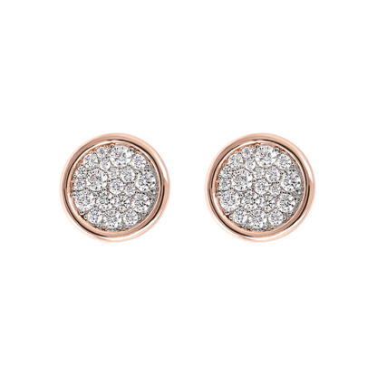 Cubic Zirconia Pavé Stud Earrings