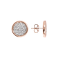 Cubic Zirconia Pavé Stud Earrings