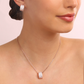 Forzatina Chain Necklace with Pavé Pendant in Black Spinel or Cubic Zirconia