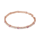 Bicolor Tennis Bracelet with Cubic Zirconia
