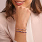 Bicolor Tennis Bracelet with Cubic Zirconia