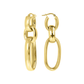 Golden Pendant Earrings with Maxi Links