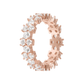 Bicolor Veretta Ring with Cubic Zirconia