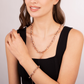 Crewneck Necklace with Infinity Mesh