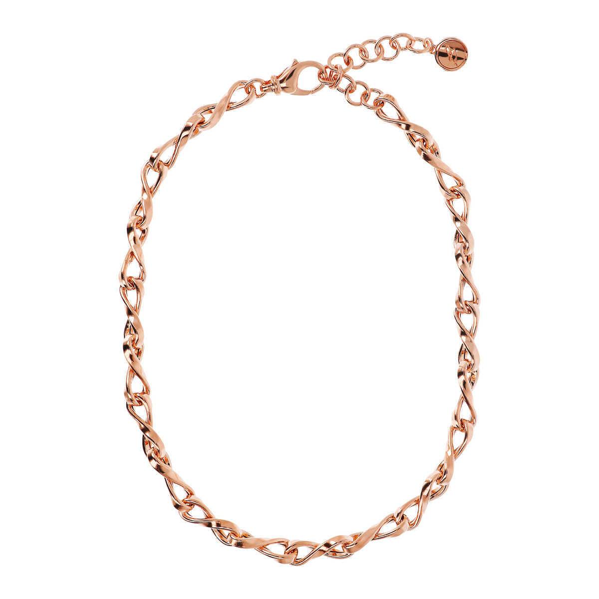 Crewneck Necklace with Infinity Mesh