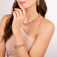 Curb Link Bracelet Alternating with Double Oval Link