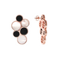 Cluster Earrings in Mother of Pearl and Natural Stones