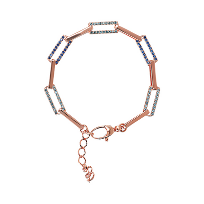 Forzatina Two-Tone Chain Bracelet with Cubic Zirconia