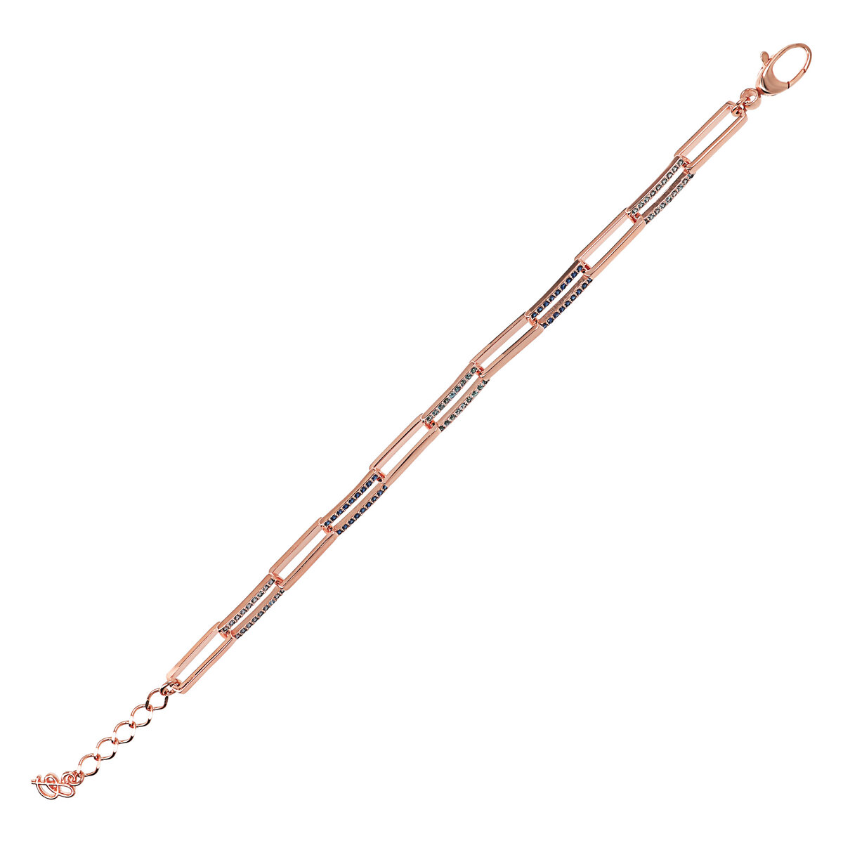 Forzatina Two-Tone Chain Bracelet with Cubic Zirconia