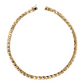 Golden Necklace with Pyramid Studs
