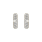 Golden Square Cubic Zirconia-Pavé Stud Earrings