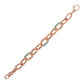 Bracelet with Enamelled Oval Links
