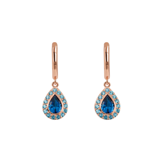 Drop Earrings in Cubic Zirconia
