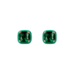 Enamelled Stud Earrings with Nano Square Crystal