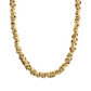 BRONZALLURE GOLDEN-NECKLACE WITH INTERLOCKED RINGS