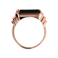 Cocktail Ring with Rectangular Natural Stone