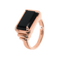 Cocktail Ring with Rectangular Natural Stone