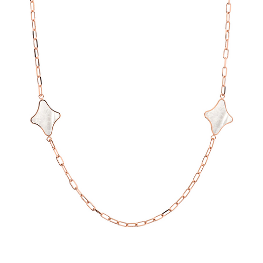 Forzatina Chain Necklace with Etoile in Natural Stone
