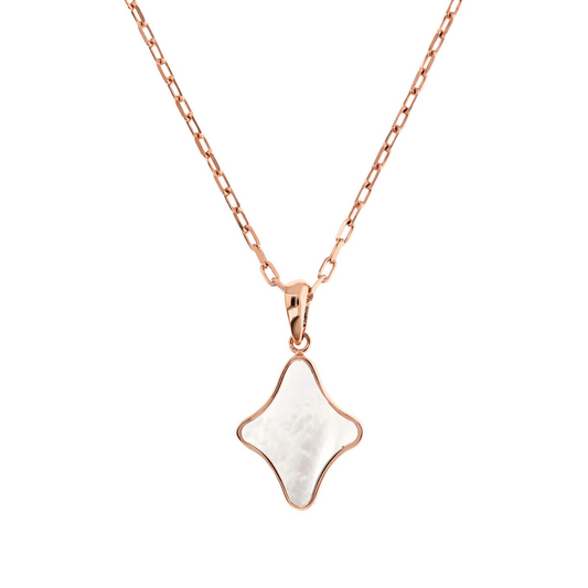 Forzatina Chain Necklace with Etoile Pendant in Natural Stone