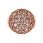 Chevalier Ring with Round Pavé in Cubic Zirconia