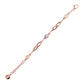 Bracelet with Braided Links and Multicolor Freshwater Baroque Pearls Ø 9/11 mm