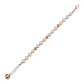 Bracelet with Etoile Rondelle and White Freshwater Circled Pearls Ø 8.5/9.5 mm