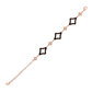 Enamelled Bracelet with Étoile and Light Points in Cubic Zirconia